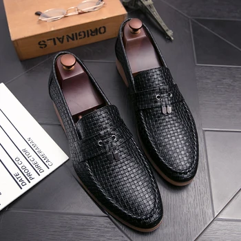 2019new Pavasarį ir rudenį vyrų batai odiniai vyrų patogus oxford batelius prabangos brogues mens classic Verslo Moccasin batai