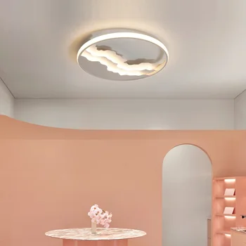Paprastas, Modernus Miegamojo Lempa LED lubų šviesos vaikų kambario apšvietimas, vaikų lubų lempos Apvalios su Tamsos miegamasis Rungtynių 0