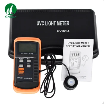UVC254 uv-C Šviesos Matuoklis UV Spinduliuotės Intensyvumo Matuoklis Radiometer Bangos aprėptis 248nm～262nm