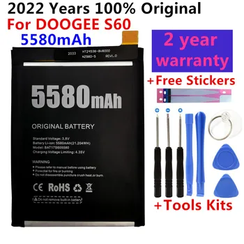 100% Originalas Nauja DOOGEE S60 Pakeitimo 5580mAh atsarginę bateriją DOOGEE S60 Išmaniųjų Telefonų baterijų Bateria+Dovana Įrankiai