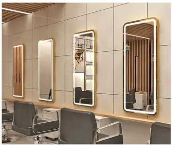 Kirpyklų parduotuvė Jingtai kirpykla, veidrodis, plaukų salonas sienos montuojamas paprastas kirpimas veidrodis
