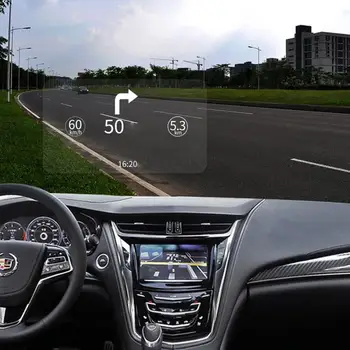 Heads Up Display Automobilių HUD Lango šviesą Atspindinčios Plėvelės Atspindintis priekinio Stiklo Ekranas Skaidrus Universalus Aukštos raiškos HD Aiškumo 2