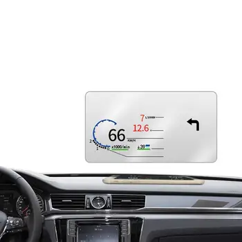 Heads Up Display Automobilių HUD Lango šviesą Atspindinčios Plėvelės Atspindintis priekinio Stiklo Ekranas Skaidrus Universalus Aukštos raiškos HD Aiškumo 4