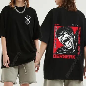 Berserk Žarnos Marškinėliai Vyrams 100% Medvilnės Mados T-Shirt Pėstininkas Su Kardu Gatsu Paaukoti Zodd Anime Tee Viršūnes Drabužių Merch