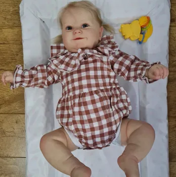 60 CM Didelis Dydis Silikono Reborn Baby Populiarus Maddie Audiniu Kūno Lėlės Žaislas Mergina 3D Dažai, Odos Venos Princesė Bamblys Bebe 2