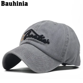 Bauhinia Naujas Mados Derliaus Medvilnės kepuraičių Tėtis skrybėlę bžūp Moterų Snapback Kaulų Kepurės Raštą Bžūp