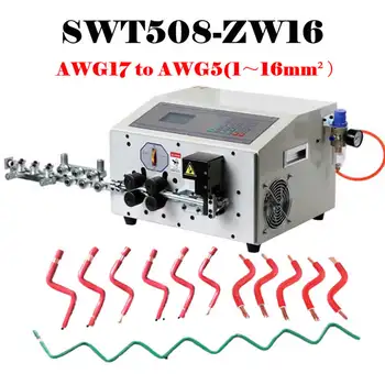 SWT508-ZW16 650W Kompiuteris Automatinis Laido Išardymą ir Lenkimo Mašina 4 Volai Kampas Girtas ir PVC Elektros Laidais Vamzdis